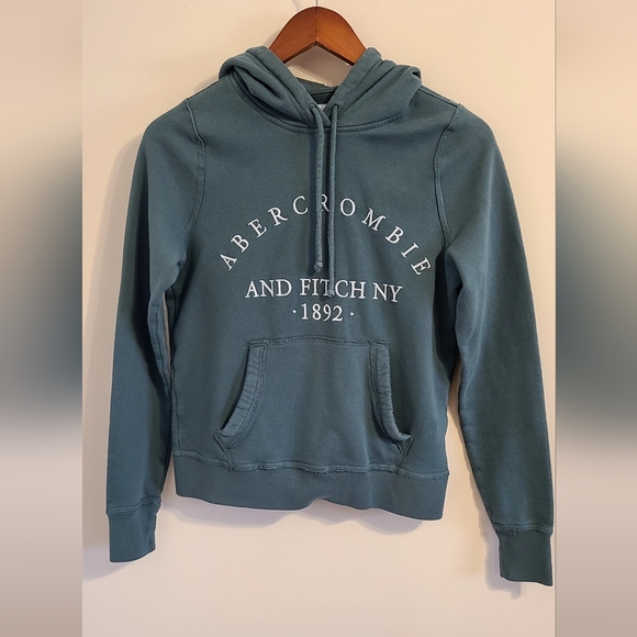 Abercrombie & Fitch Tops - Abercrombie & Fitch Teal Hoodie